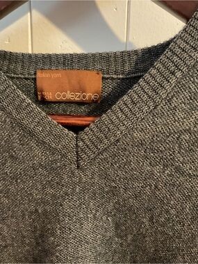 Marks & Spencer Men’s Dark Charcoal V-Neck Sweater